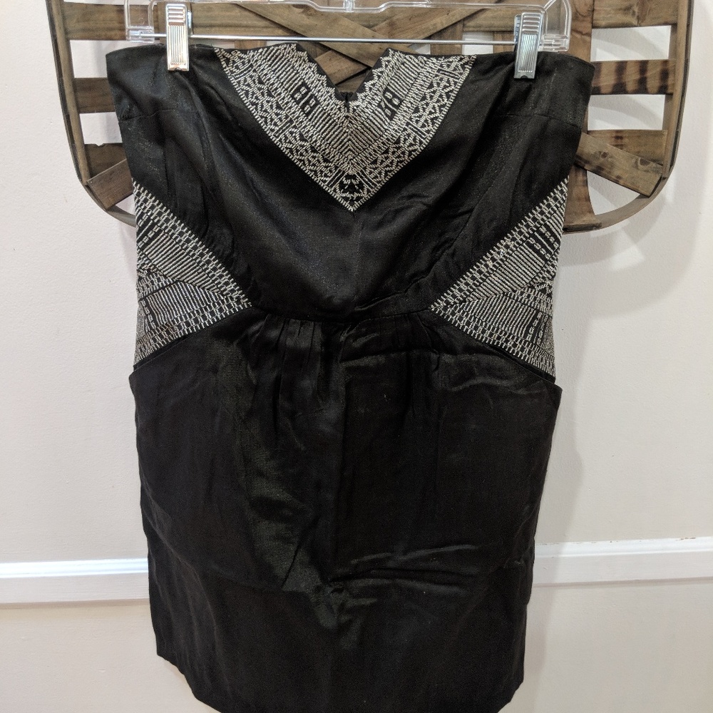 Ecote Urban Outfitters metalic embroidered dress